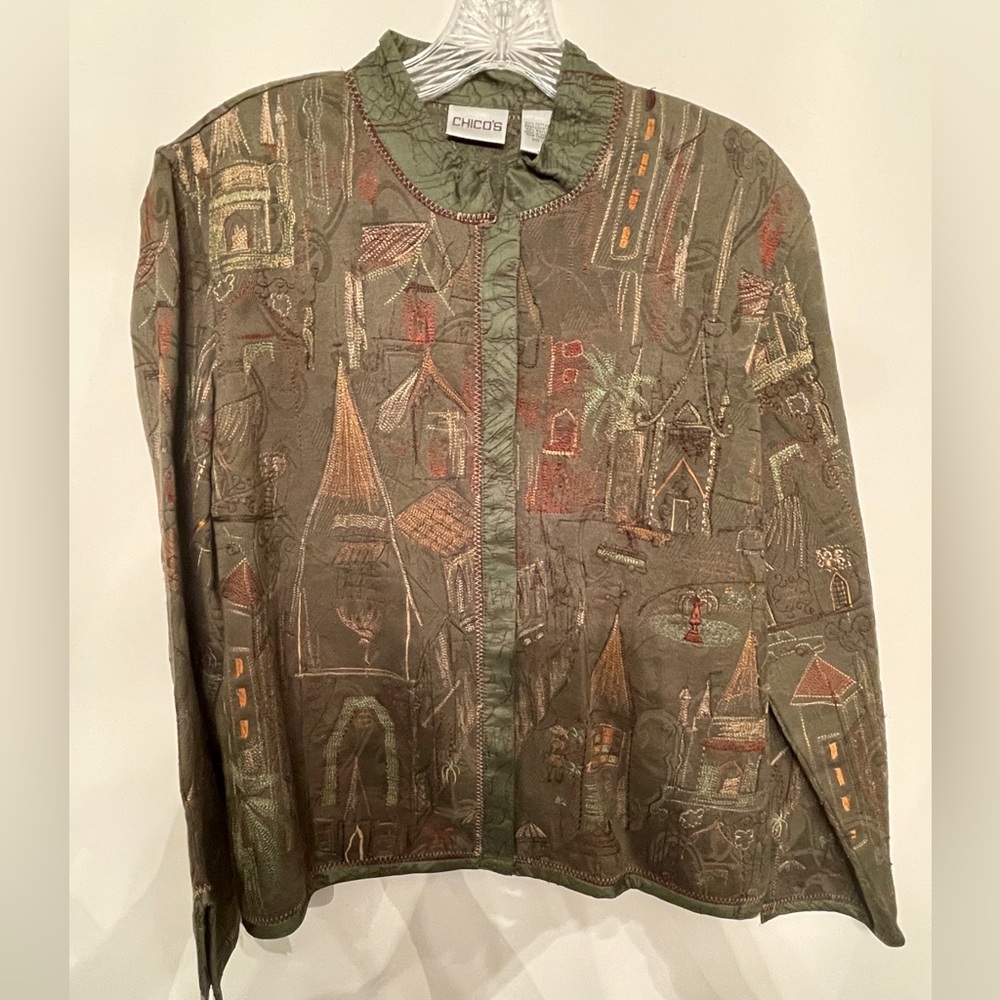 Chico’s Embroidered jacket